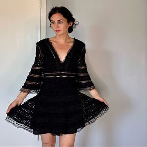 Sz Small LEA Collection Classic Black Dress